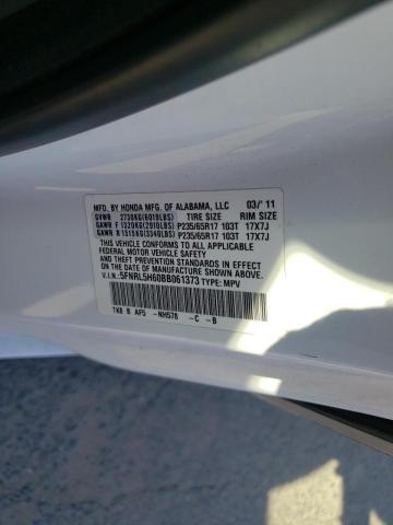 Photo 10 from auction – 2011 HONDA ODYSSEY EX with VIN 5FNRL5H60BB061373