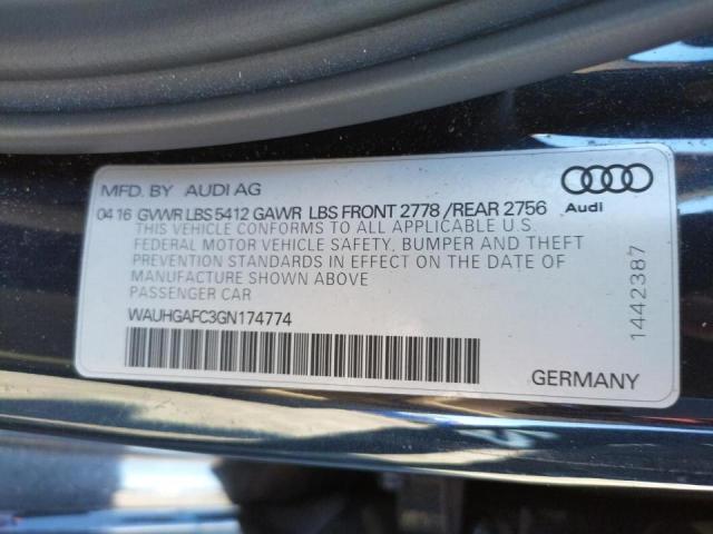 Photo 10 from auction – 2016 AUDI A6 PRESTIG with VIN WAUHGAFC3GN174774