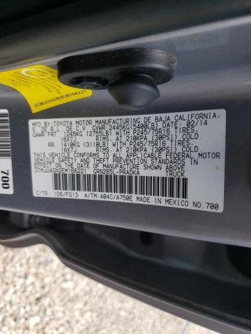 Photo 10 from auction – 2014 TOYOTA TACOMA DOU with VIN 3TMJU4GN2EM166221