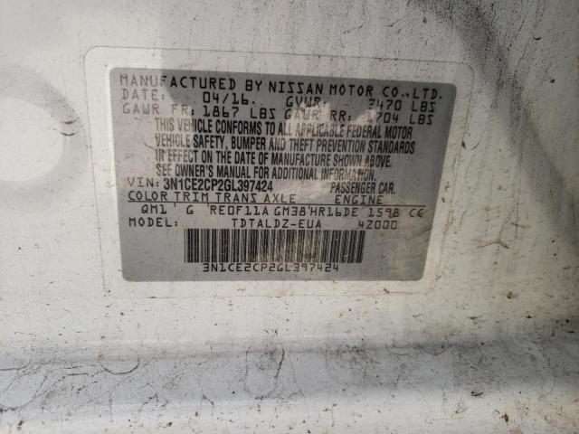 Photo 10 from auction – 2016 NISSAN VERSA NOTE with VIN 3N1CE2CP2GL397424