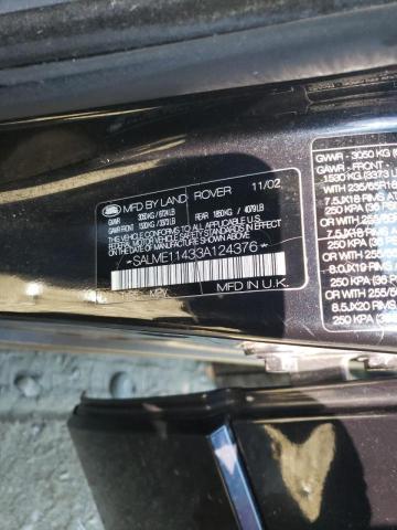 Фото 10 с аукциона – 2003 LAND ROVER RANGE ROVE с VIN SALME11433A124376