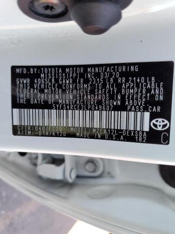 Photo 10 from auction – 2020 TOYOTA COROLLA SE with VIN 5YFS4RCE2LP049607