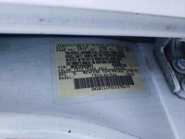 Photo 10 from auction – 2012 NISSAN VERSA S with VIN 3N1BC1CP0CK290674