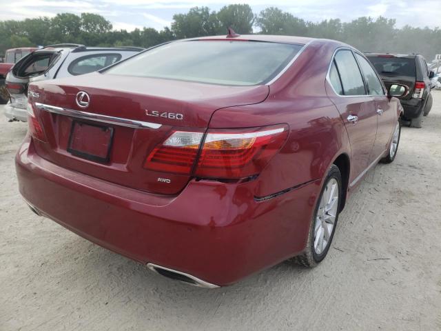 Photo 4 from auction – 2010 LEXUS LS 460 with VIN JTHCL5EF7A5005035