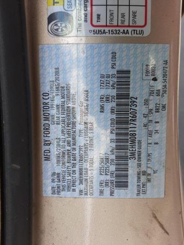Photo 10 from auction – 2007 MERCURY MILAN PREM with VIN 3MEHM08117R607392