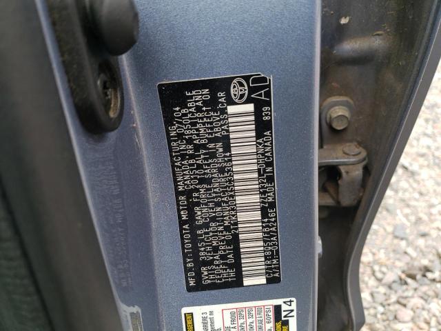 Photo 10 from auction – 2005 TOYOTA COROLLA MA with VIN 2T1KR30EX5C353614