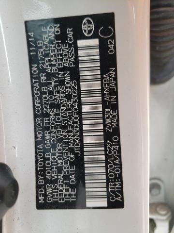 Photo 10 from auction – 2015 TOYOTA PRIUS with VIN JTDKN3DU0F0430225