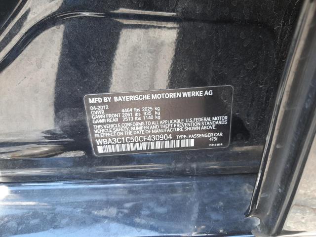 Photo 10 from auction – 2012 BMW 328 I SULE with VIN WBA3C1C50CF430904