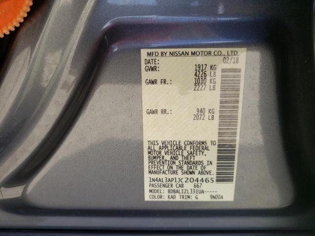 Photo 10 from auction – 2018 NISSAN ALTIMA 2.5 with VIN 1N4AL3AP1JC204465