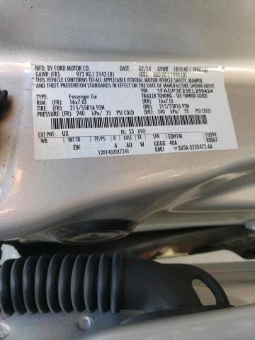 Photo 10 from auction – 2014 FORD FOCUS SE with VIN 1FADP3F23EL259424