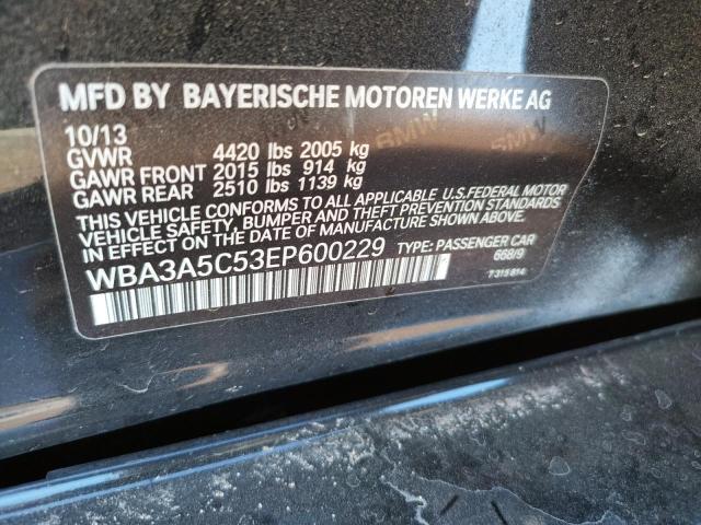 Photo 10 from auction – 2014 BMW 328 I with VIN WBA3A5C53EP600229