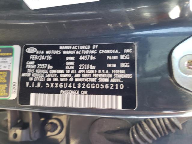 Photo 10 from auction – 2016 KIA OPTIMA EX with VIN 5XXGU4L32GG056210