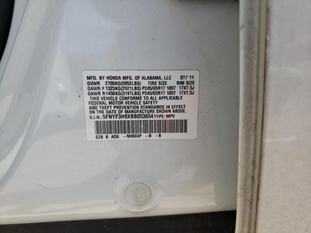 Photo 10 from auction – 2011 HONDA PILOT TOUR with VIN 5FNYF3H9XBB053654