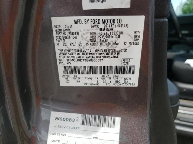 Foto 10 de la subasta – 2011 FORD ESCAPE XLT con VIN 1FMCU0D73BKB36537
