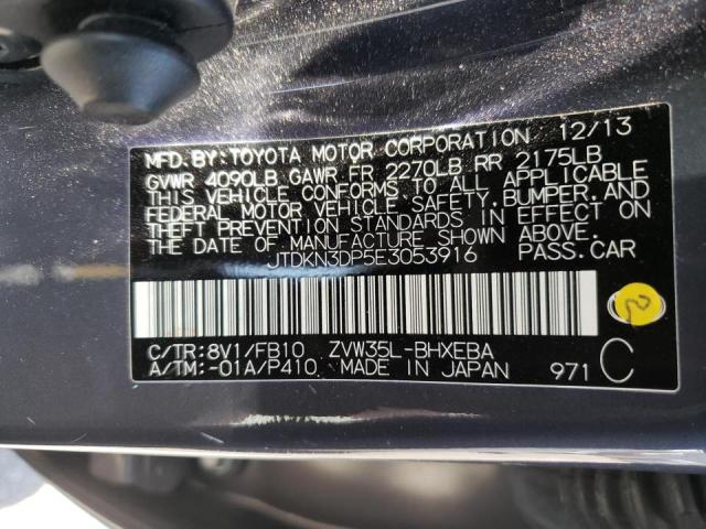 Photo 10 from auction – 2014 TOYOTA PRIUS PLUG with VIN JTDKN3DP5E3053916