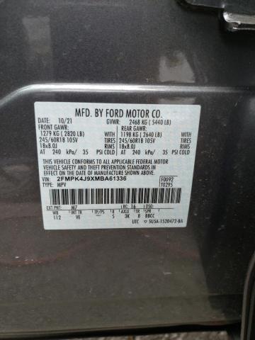 Photo 10 from auction – 2021 FORD EDGE SEL with VIN 2FMPK4J9XMBA61336
