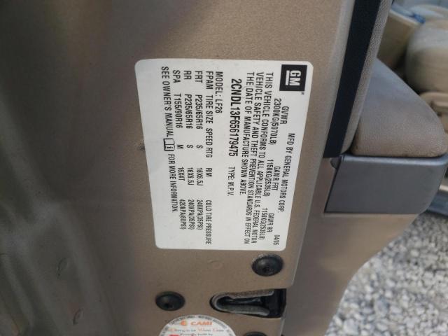 Photo 10 from auction – 2005 CHEVROLET EQUINOX LS with VIN 2CNDL13F656179475