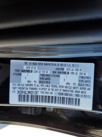 Photo 10 from auction – 2021 MAZDA 3 SELECT with VIN 3MZBPABL3MM201067