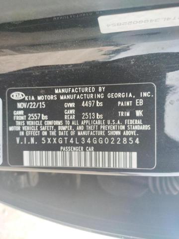 Photo 10 from auction – 2016 KIA OPTIMA LX with VIN 5XXGT4L34GG022854