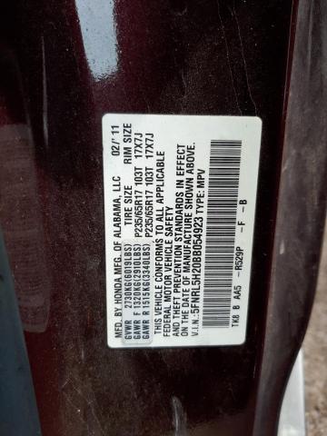 Photo 10 from auction – 2011 HONDA ODYSSEY LX with VIN 5FNRL5H20BB054923