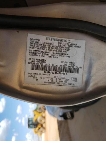 Photo 10 from auction – 2005 FORD TAURUS SE with VIN 1FAFP53285A186961