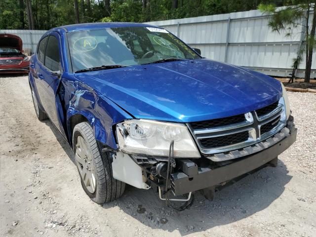 DODGE AVENGER SE 2014 with VIN 1C3CDZAB9EN221245 - Photo from auction