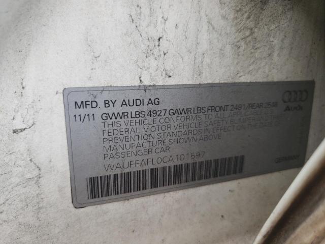 Photo 10 from auction – 2012 AUDI A4 PREMIUM with VIN WAUFFAFL0CA101597