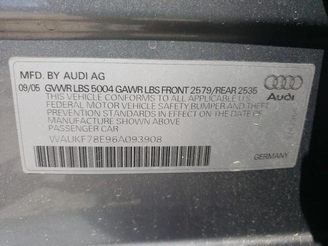 Photo 10 from auction – 2006 AUDI A4 2.0T AV with VIN WAUKF78E96A093908