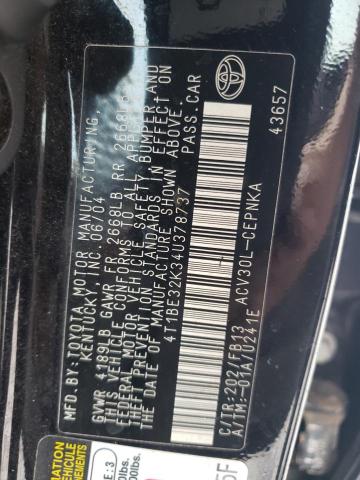 Photo 10 from auction – 2004 TOYOTA CAMRY LE with VIN 4T1BE32K34U378737