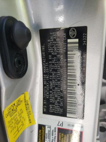 Photo 10 from auction – 2012 TOYOTA CAMRY BASE with VIN 4T1BF1FK8CU001976