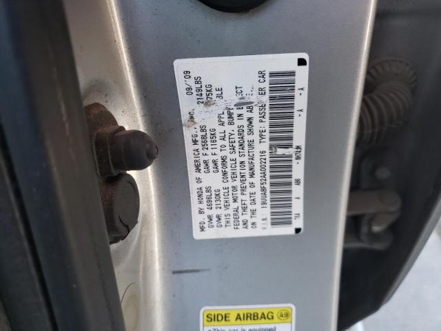 Photo 10 from auction – 2010 ACURA TL with VIN 19UUA8F52AA002216