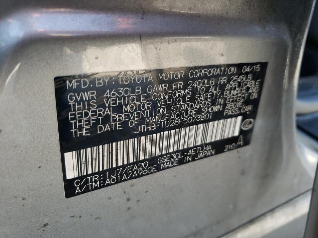 Photo 10 from auction – 2015 LEXUS IS 250 with VIN JTHBF1D28F5073801
