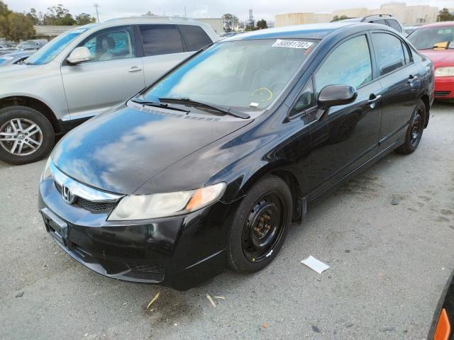 Photo 2 from auction – 2009 HONDA CIVIC LX with VIN 19XFA16519E044691