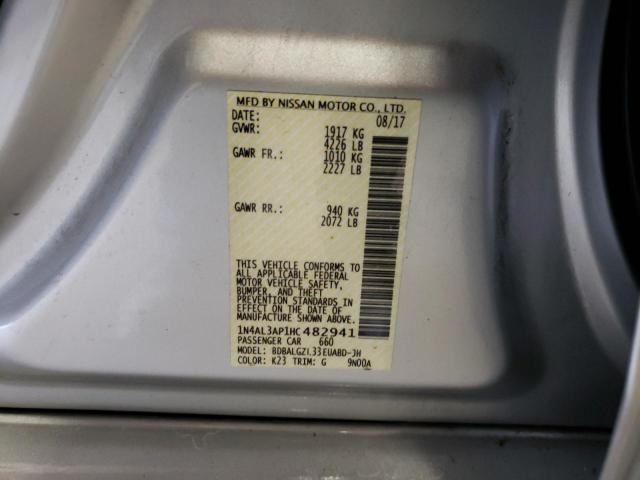 Photo 10 from auction – 2017 NISSAN ALTIMA 2.5 with VIN 1N4AL3AP1HC482941