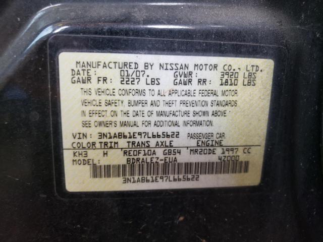 Photo 10 from auction – 2007 NISSAN SENTRA 2.0 with VIN 3N1AB61E97L665622