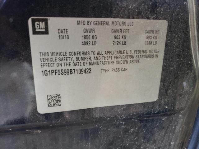 Photo 10 from auction – 2011 CHEVROLET CRUZE LT with VIN 1G1PF5S99B7109422