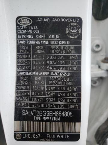Photo 10 from auction – 2014 LAND ROVER RANGE ROVE with VIN SALVT2BG9EH864808