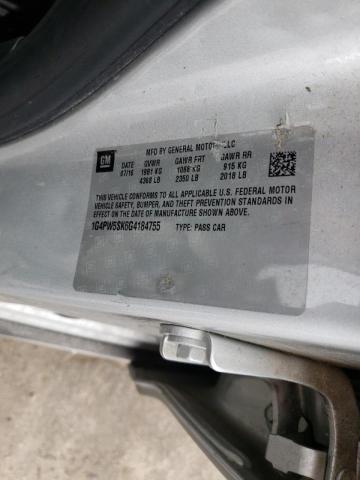Photo 10 from auction – 2016 BUICK VERANO SPO with VIN 1G4PW5SK6G4184755