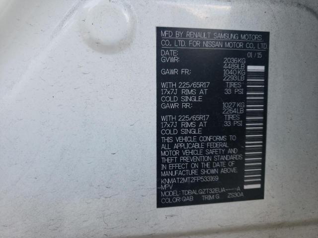 Photo 10 from auction – 2015 NISSAN ROGUE S with VIN KNMAT2MT2FP533169