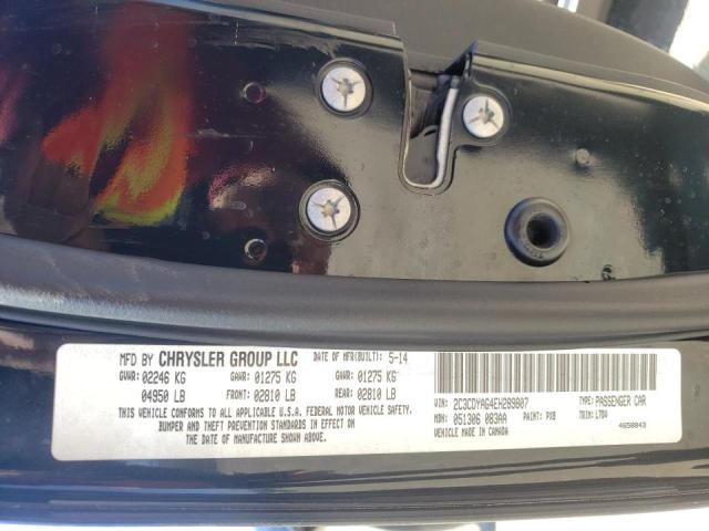 Photo 10 from auction – 2014 DODGE CHALLENGER with VIN 2C3CDYAG4EH289807