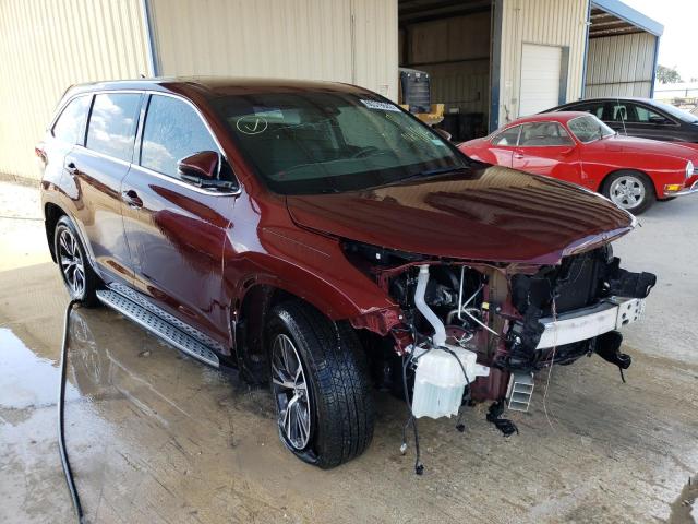 TOYOTA HIGHLANDER 2017 with VIN 5TDZZRFH2HS213300 - Photo from auction