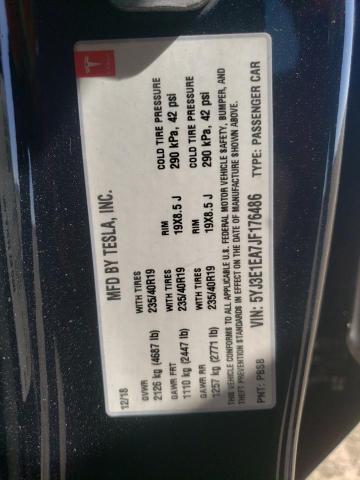 Photo 10 from auction – 2018 TESLA MODEL 3 with VIN 5YJ3E1EA7JF176486
