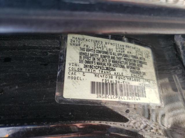 Photo 10 from auction – 2012 NISSAN VERSA S with VIN 3N1BC1CPXCL362264