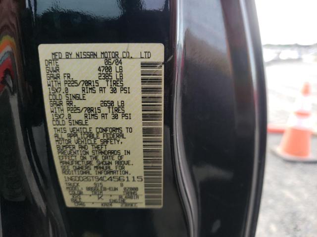 Photo 10 from auction – 2004 NISSAN FRONTIER K with VIN 1N6DD26T94C456115