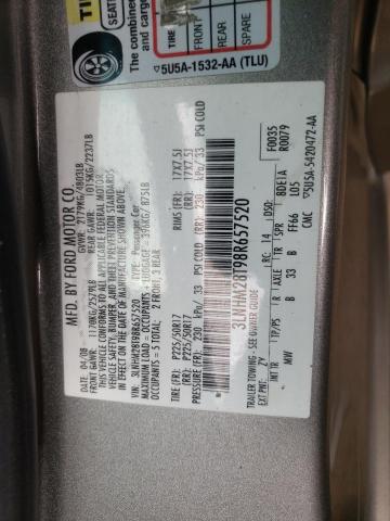 Photo 10 from auction – 2008 LINCOLN MKZ with VIN 3LNHM28T98R657520