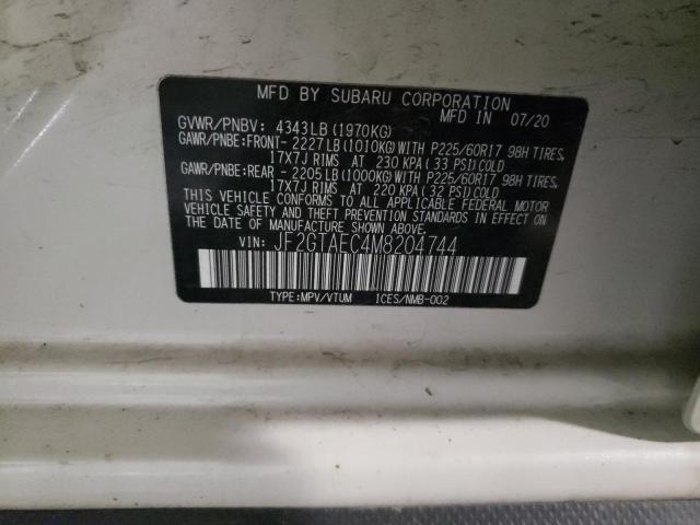 Photo 10 from auction – 2021 SUBARU CROSSTREK with VIN JF2GTAEC4M8204744