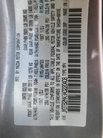 Photo 10 from auction – 2010 MAZDA CX-9 with VIN JM3TB2MA3A0220408