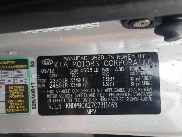 Photo 10 from auction – 2012 KIA SPORTAGE L with VIN KNDPBCA27C7311463