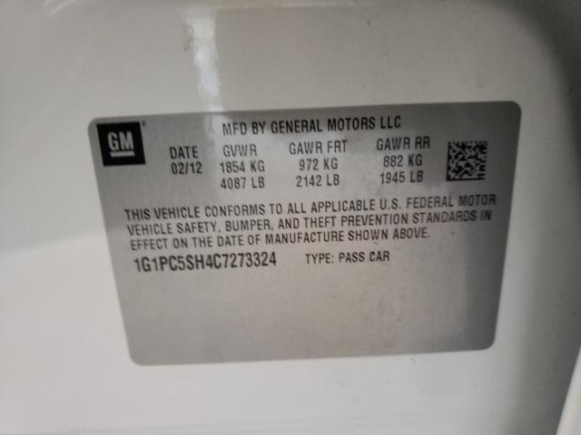 Photo 10 from auction – 2012 CHEVROLET CRUZE LS with VIN 1G1PC5SH4C7273324