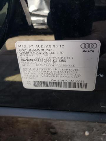 Photo 10 from auction – 2012 AUDI Q5 PREMIUM with VIN WA1LFAFP2CA130585